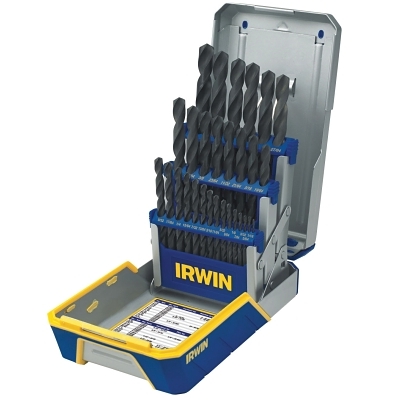 29 PIECE DRILL BIT INDUSTRIAL SET CASE BLK OXIDE